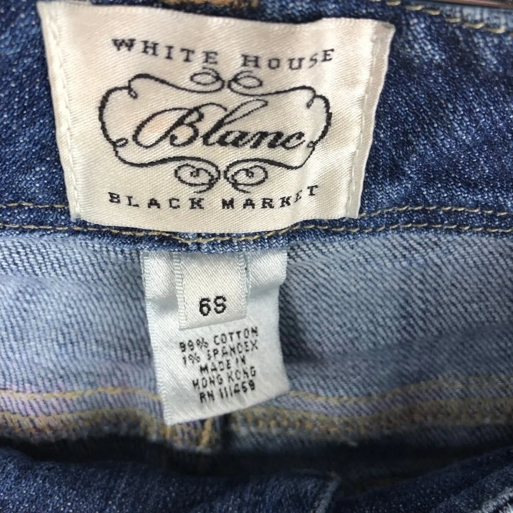 White House Black Market Blanc Bootcut Jeans